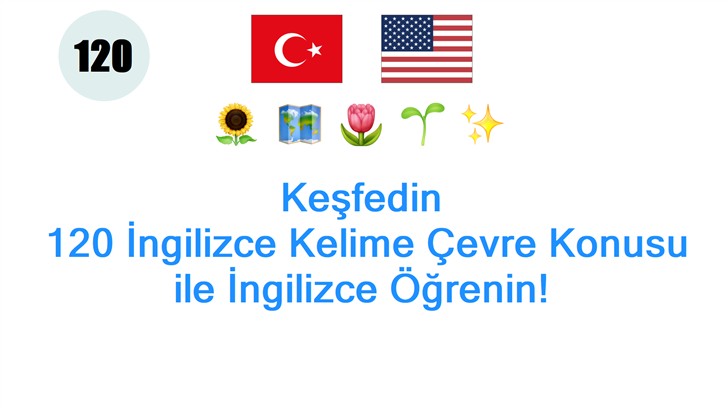 Keşfedin: 120 İngilizce Kelime Çevre Konusu ile İngilizce Öğrenin!